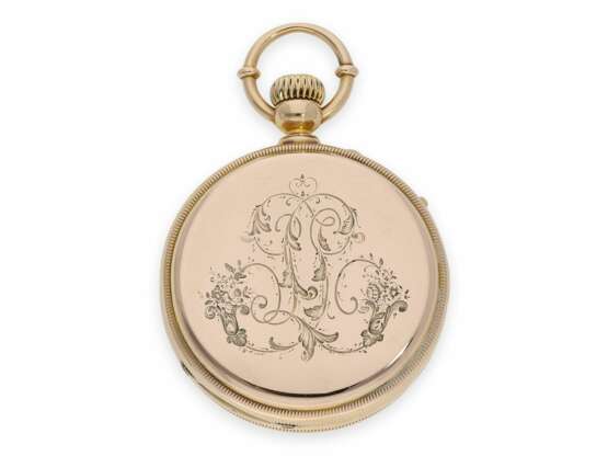Taschenuhr: hochfeines Louis XV Taschenchronometer, vermutlich ein Louis Audemars Kaliber No.22303, signiert Lassall & Fils, ca.1875 - фото 6