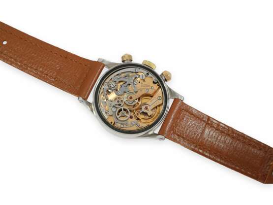 Armbanduhr: ausgesprochen gut erhaltener Mido Multi-Central-Chronograph in der seltenen Stahl/Gold-Ausführung, ca.1945 - Foto 2