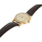 Armbanduhr: sehr seltener, großer "oversize" Longines Flyback-Chronograph in 18K Gold, ca. 1953 - photo 5