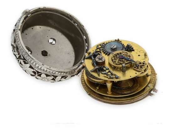 Taschenuhr/ Halsuhr: hochinteressante frühe Halsuhr mit Alarm, David oder Solomon Bouquet, London ca.1630-1690 - фото 5
