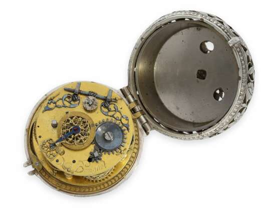 Taschenuhr/ Halsuhr: hochinteressante frühe Halsuhr mit Alarm, David oder Solomon Bouquet, London ca.1630-1690 - Foto 6