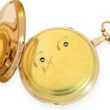 Taschenuhr: exquisite Gold/Emaille-Taschenuhr mit Repetition und Musikspielwerk, Piguet & Meylan, Genf um 1820 - photo 2