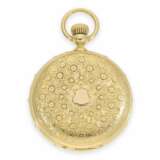 Taschenuhr: absolute Rarität, museales und möglicherweise einzigartiges Ekegren Taschenchronometer "Montre à Tact" mit Kalender, No. 14546, Genf ca.1870 - Foto 2