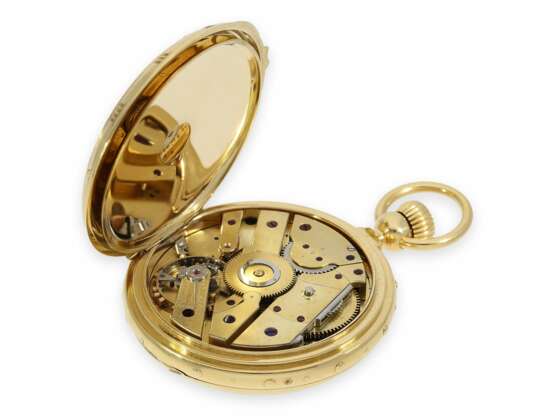Taschenuhr: absolute Rarität, museales und möglicherweise einzigartiges Ekegren Taschenchronometer "Montre à Tact" mit Kalender, No. 14546, Genf ca.1870 - фото 5