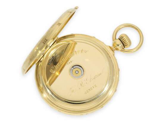 Taschenuhr: absolute Rarität, museales und möglicherweise einzigartiges Ekegren Taschenchronometer "Montre à Tact" mit Kalender, No. 14546, Genf ca.1870 - фото 7