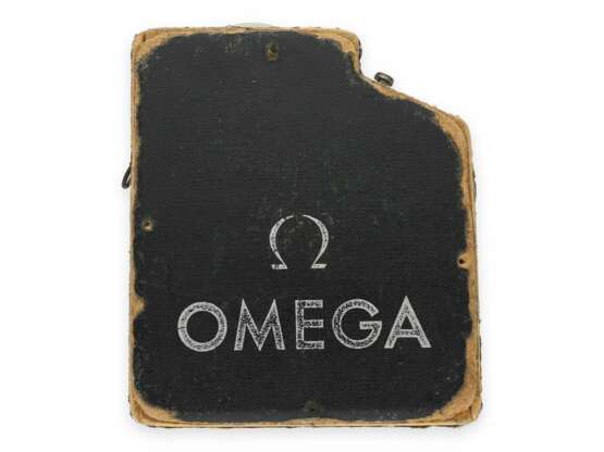 Taschenuhr: Omega Präzisionszeitmesser mit Schleppzeigerchronograph, in originalem Zustand mit Box "Omega Olympic", No.2201591, ca.1960 - Foto 2