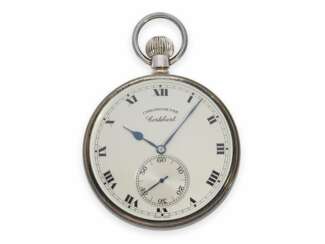 Taschenuhr/Beobachtungsuhr: hochwertiges Taschenchronometer, Chronometre Cortebert Kaliber 526, 2. Hälfte 20. Jahrhundert., new-old-stock