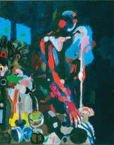 Halbakt mit Stilleben