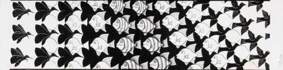 Maurits Cornelis Escher. Motiv aus 'Metamorphose II‘ - Foto 1