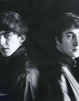 George Harrison und John Lennon