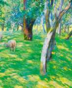 Arthur Siebelist. Schafe in lichtem Wald