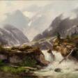 Wasserfall im Gebirge - Auktionsarchiv