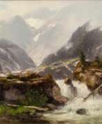 Карл Шульце. Wasserfall im Gebirge