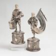 Paar Silber-Figuren 'Trommler' und Fahnenträger' - Archives des enchères