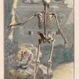 Wandelaar, Jan. Skelett in Rückansicht vor einem Sarkophag - Foto 1