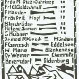 Schmidt-Rottluff, Karl. Mitgliedskarte für die passiven Mitglieder der "Brücke" - фото 4