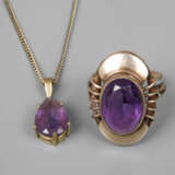 Zwei Teile Amethystschmuck - photo 1