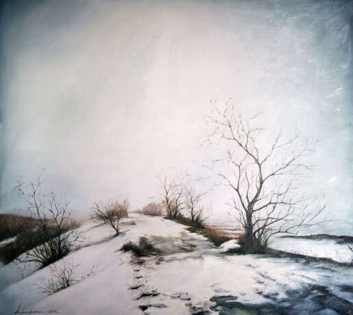 Зима Toile Peinture à l'huile Réalisme Peinture de paysage 2010 - photo 1