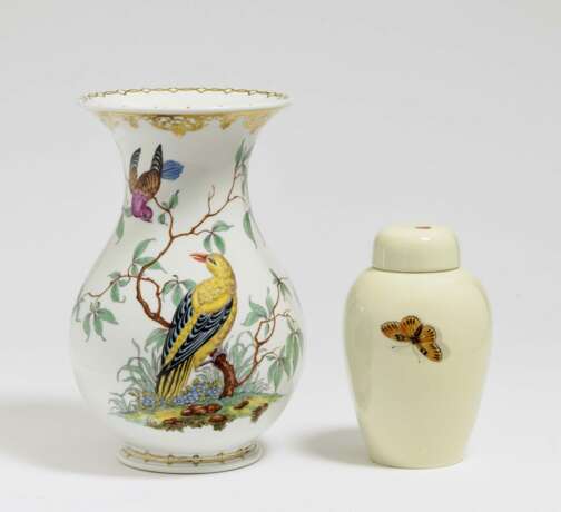 Vase und Deckelvase - Foto 1