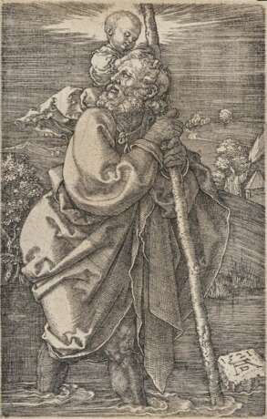 Albrecht Dürer. St. Christophorus mit zurückgewandtem Kopfe - photo 1