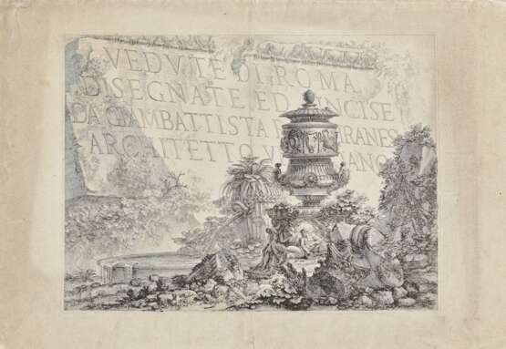 Giovanni Battista Piranesi. Titelblatt Vedute di Roma - Veduta della Basilica e Piazza di S. Pietro in Vaticano - Foto 1