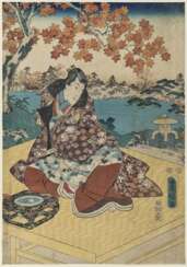Edo Herbst - Geisha mit Geschenk 