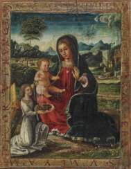 Maria mit dem Kind und einem Engel 
