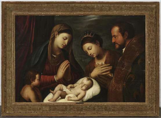 Tizian (Tiziano Vecellio). Anbetung des schlafenden Jesuskindes - фото 2