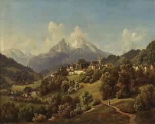 Blick auf Berchtesgaden und den Watzmann 