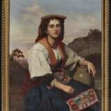 A. Gosch (August Gosch, 1821 - 1903 Großlichterfelde, ?). Römisches Landmädchen - Foto 2