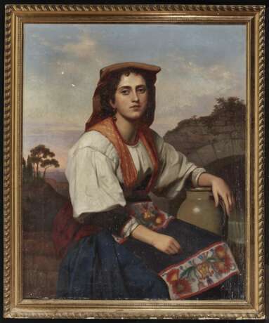 A. Gosch (August Gosch, 1821 - 1903 Großlichterfelde, ?). Römisches Landmädchen - фото 2
