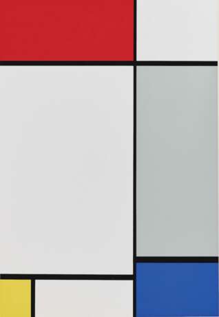 Piet Mondrian. Composition rouge, jaune, bleue et grise. 1967 - Foto 1