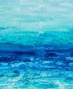 Mary Romanova (né en 1986). OCEAN BREEZE textural acrylic abstraction