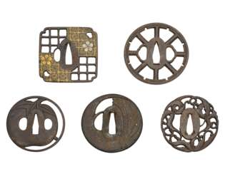 A GROUP OF FIVE TSUBA 