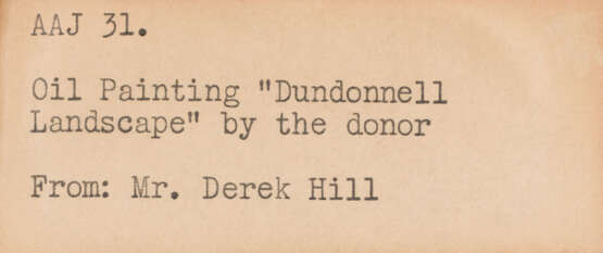 Hill, Derek. A WEDDING PRESENT FROM DEREK HILL: Derek Hill C.B.E., H.R.G.A. (1916-2000) - фото 3