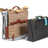 LORD SNOWDON'S ALUMINIUM, CANVAS AND LEATHER "SHOOTING CHAIR" AND BLACK LEATHER BRIEFCASE - photo 6