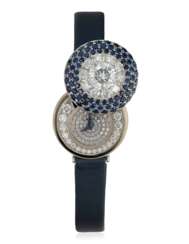 GRAFF 'SECRET HALO' SAPPHIRE AND DIAMOND WATCH