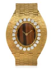 SPRITZER AND FUHRMANN DIAMOND AND TIGER'S -EYE WATCH