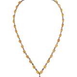 SAPPHIRE AND COLORED DIAMOND NECKLACE - фото 2