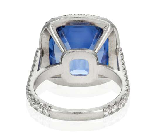 SAPPHIRE AND DIAMOND RING WITH AGL REPORT - Foto 3