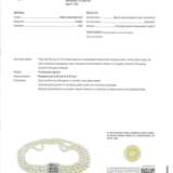 CULTURED PEARL AND DIAMOND NECKLACE WITH GIA REPORT - Foto 5
