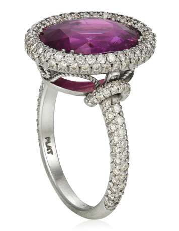PINK SAPPHIRE AND DIAMOND RING - Foto 2