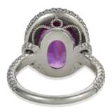 PINK SAPPHIRE AND DIAMOND RING - фото 3