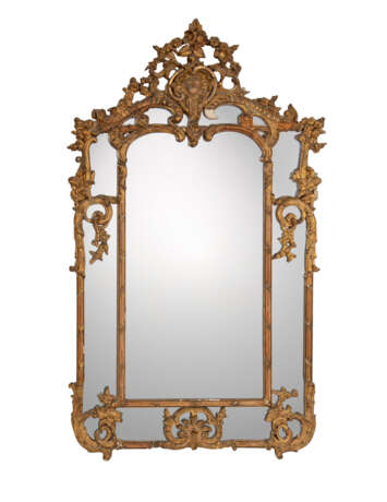 A FRENCH GILTWOOD AND GILT-COMPOSITION LARGE MIRROR - Foto 1