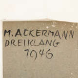 ACKERMANN, MAX (1887-1975, Prof. an der Akad. Stuttgart), "Dreiklang", - photo 4