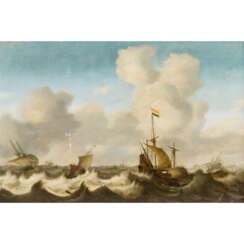 PORCELLIS, Jan I, ATTRIBUIERT/UMKREIS (Gent um 1584-1632 Soeterwoude), "Segler im Sturm",