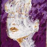Peinture, Peinture design «fille cheveux violets», Toile sur le sous-châssis, Peinture acrylique, Pop Art, 2020 - photo 1