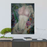 inner world Canvas on the subframe Oil paint Surrealism Nude art 2020 - photo 2