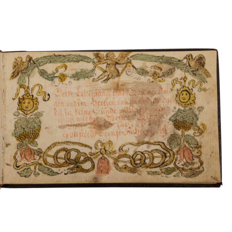 Poesiealbum aus dem Raum Königsberg, Mitte 18. Jahrhundert. - - Foto 1