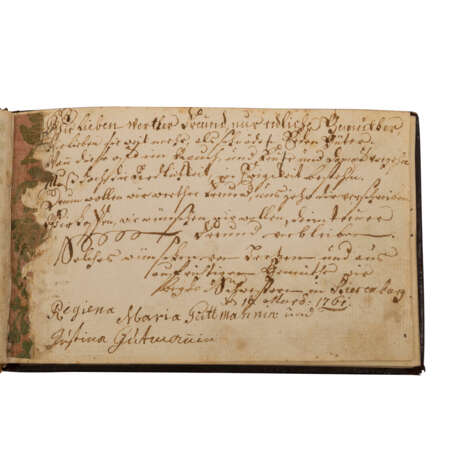 Poesiealbum aus dem Raum Königsberg, Mitte 18. Jahrhundert. - - Foto 3